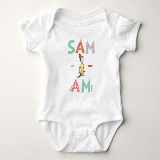Groene eieren met ham | Sam-I-Am Romper (Voorkant)