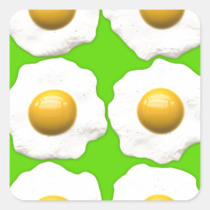 groene eieren vierkante sticker