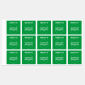 Groene eigendom van bedrijfsbedrijf Logo Labels (Vel)
