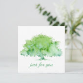 Groene eikenboom kaart (Staand voorkant)