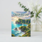 Groene Eiland Taiwan Briefkaart (Staand voorkant)