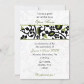 groene Elegant Corporate Party Invitation Kaart (Voorkant)