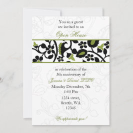 groene Elegant Corporate Party Invitation Kaart