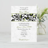 groene Elegant Corporate Party Invitation Kaart (Staand voorkant)