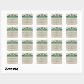 Groene Elegant Deco sparen de Stickers van de Datu (Vel)