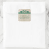 Groene Elegant Deco sparen de Stickers van de Datu (Tas)