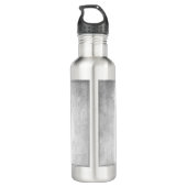 Groene Elegant Peacock - Gepersonaliseerd Waterfles (Achterkant)