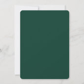 Groene Elegante 50ste Verjaardag Kaart (Achterkant)