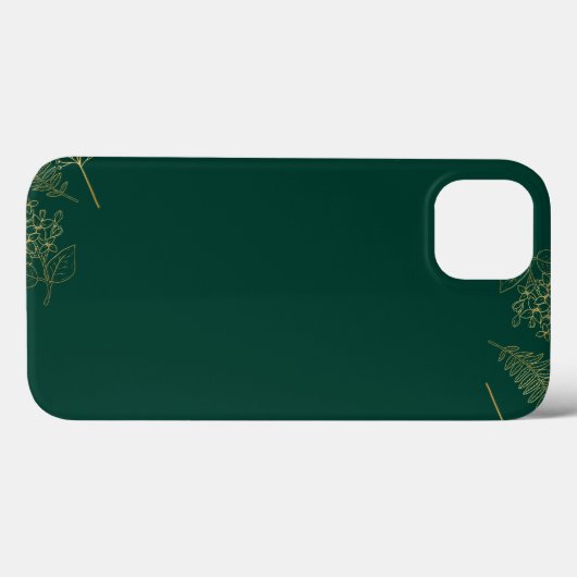 Groene elegante Case-Mate Barely There Apple iPhone Case (Achterkant (horizontaal))