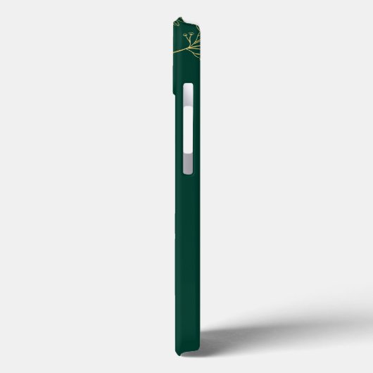 Groene elegante Case-Mate Barely There Apple iPhone Case (Achterkant / Links)