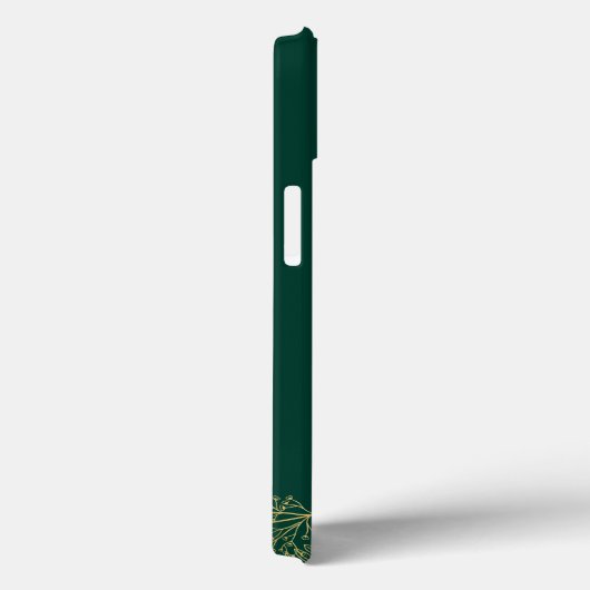 Groene elegante Case-Mate Barely There Apple iPhone Case (Achterkant / Rechts)
