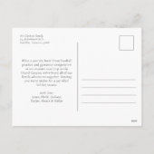 Groene Elegante Kerst Waterverf Ornamenten Feestdagenkaart (Achterkant)