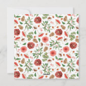 Groene Elegante Kerstkaart (Achterkant)
