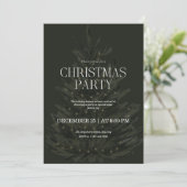 Groene Elegante Kerstvakantiefeest Kaart (Staand voorkant)
