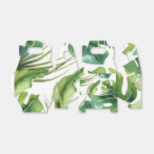 Groene Elegante Tropische Zomerpalmbladeren Chic Bedankdoosjes (Uitgevouwen)