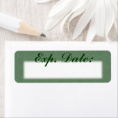 Groene Elegante Vervaldatum Etiketten (Insitu)