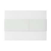 Groene Elegante Wildflower Wedding Uitnodigingen Wikkel (Achterkant Voorbeeld)