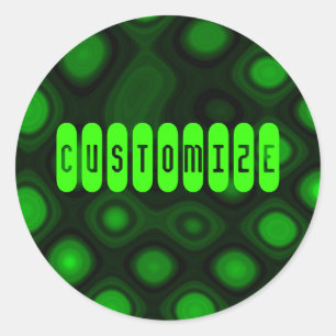 Groene elektriciteit I - Sjabloon Ronde Sticker