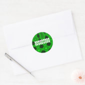 Groene elektriciteit III - Sjabloon Ronde Sticker (Envelop)