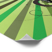 Groene Elektrische Gitaar Poster (Hoek)