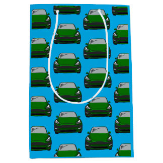 Groene Elektrische Voertuig SUV Auto Blauwe Achter Medium Cadeauzakje