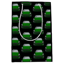 Groene Elektrische Voertuig SUV Auto Zwarte Achter Medium Cadeauzakje