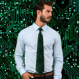 Groene Elektronische Stropdas van het Kringsraad P