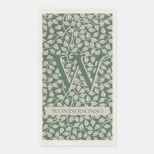 Groene Elfenbloem twee dual Servet (Voorkant)