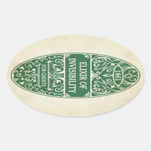 Groene elixir van de sticker van de onzichtbare po