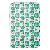Groene Emerald Crystal Edelsteen Diamond Gem Decor Badmat (Voorkant Verticaal)