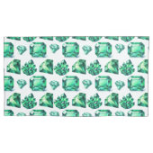Groene Emerald Crystal Edelsteen Diamond Gem Decor Kussensloop (Voorkant)
