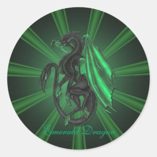 Groene Emerald Dragon Stickers
