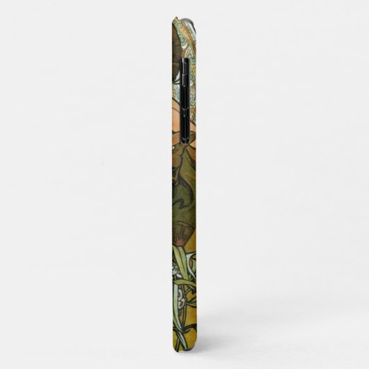  groene Emerald Temptress Art Nouveau Mucha Case-Mate iPhone Case (Achterkant/links)