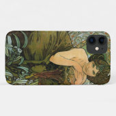  groene Emerald Temptress Art Nouveau Mucha Case-Mate iPhone Case (Achterkant (horizontaal))