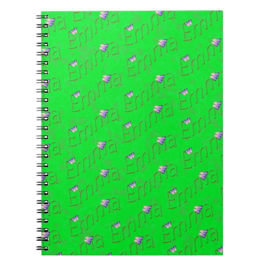 Groene Emma naam, Notitieboek (Voorkant)