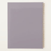 Groene Emmer Lavendel Bloemen Planner (Achterkant)