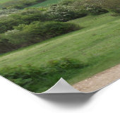 Groene en aangename landdruk poster (Hoek)