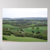 Groene en aangename landdruk poster (Voorkant)