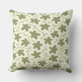 Groene en beige kussensloop kussen
