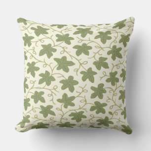Groene en beige kussensloop kussen