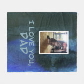 Groene en blauwe aangepaste fotobanket voor katten fleece deken (Voorkant (Horizontaal))