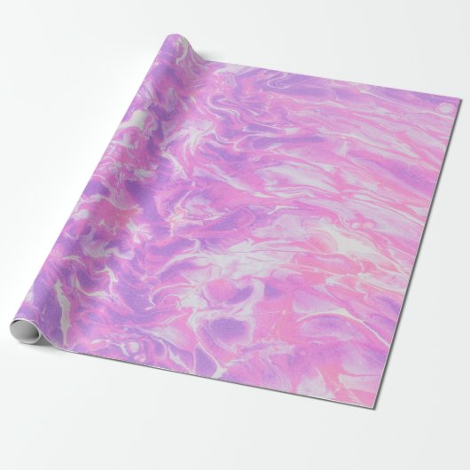 GROENE EN BLAUWE ABSTRACTE BETALING CADEAUPAPIER (Uitgerold)