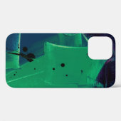 GROENE EN BLAUWE ABSTRACTE BETALING Case-Mate iPhone CASE (Achterkant (horizontaal))