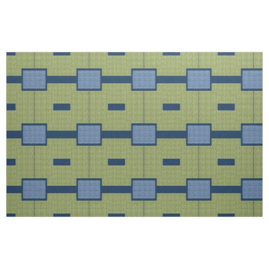 Groene en blauwe blokken stof (Yard (91,4 cm))