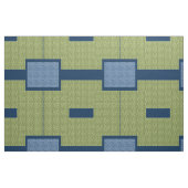 Groene en blauwe blokken stof (Fat Quarter)