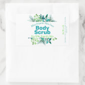 Groene en blauwe body scrub labels (Tas)