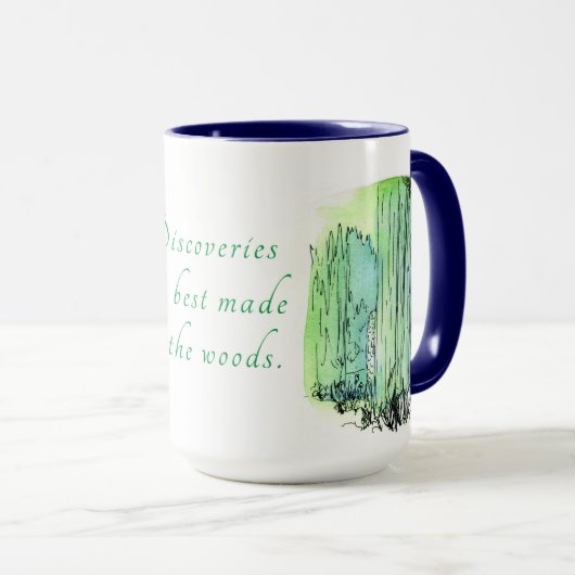 Groene en Blauwe Bossen Mok (Voorkant rechts)