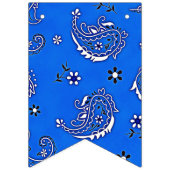 Groene en blauwe Cowboy Teddy Bear Verjaardag Bann Vlaggetjes (Tweede vlag)