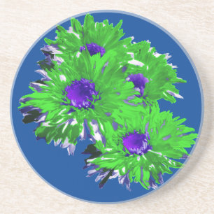 Groene en blauwe dagen, zandsteen onderzetter