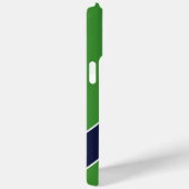 Groene en blauwe diagonale streep gepersonaliseerd Case-Mate iPhone case (Achterkant / Rechts)